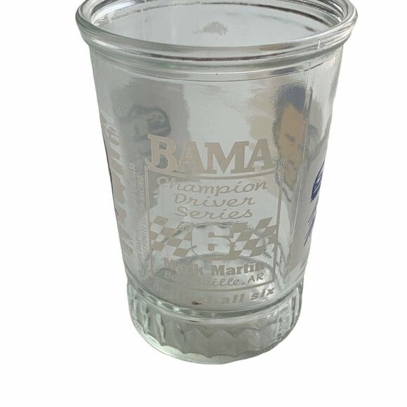 Mark Martin Nascar Rouche Racing Jam Jar Glass 90s - Picture 3 of 4